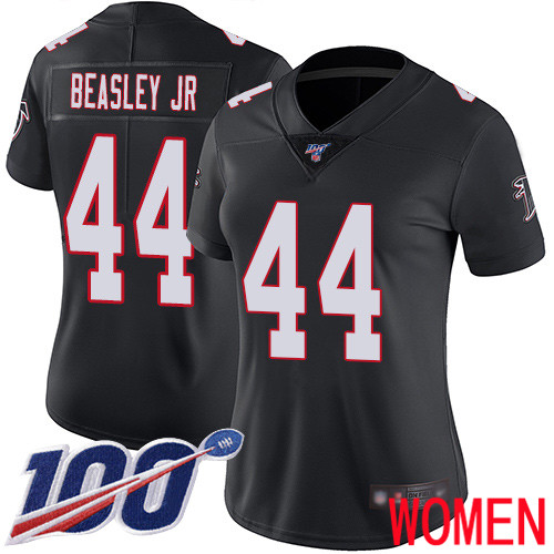 Atlanta Falcons Limited Black Women Vic Beasley Alternate Jersey NFL Football #44 100th Season Vapor Untouchable